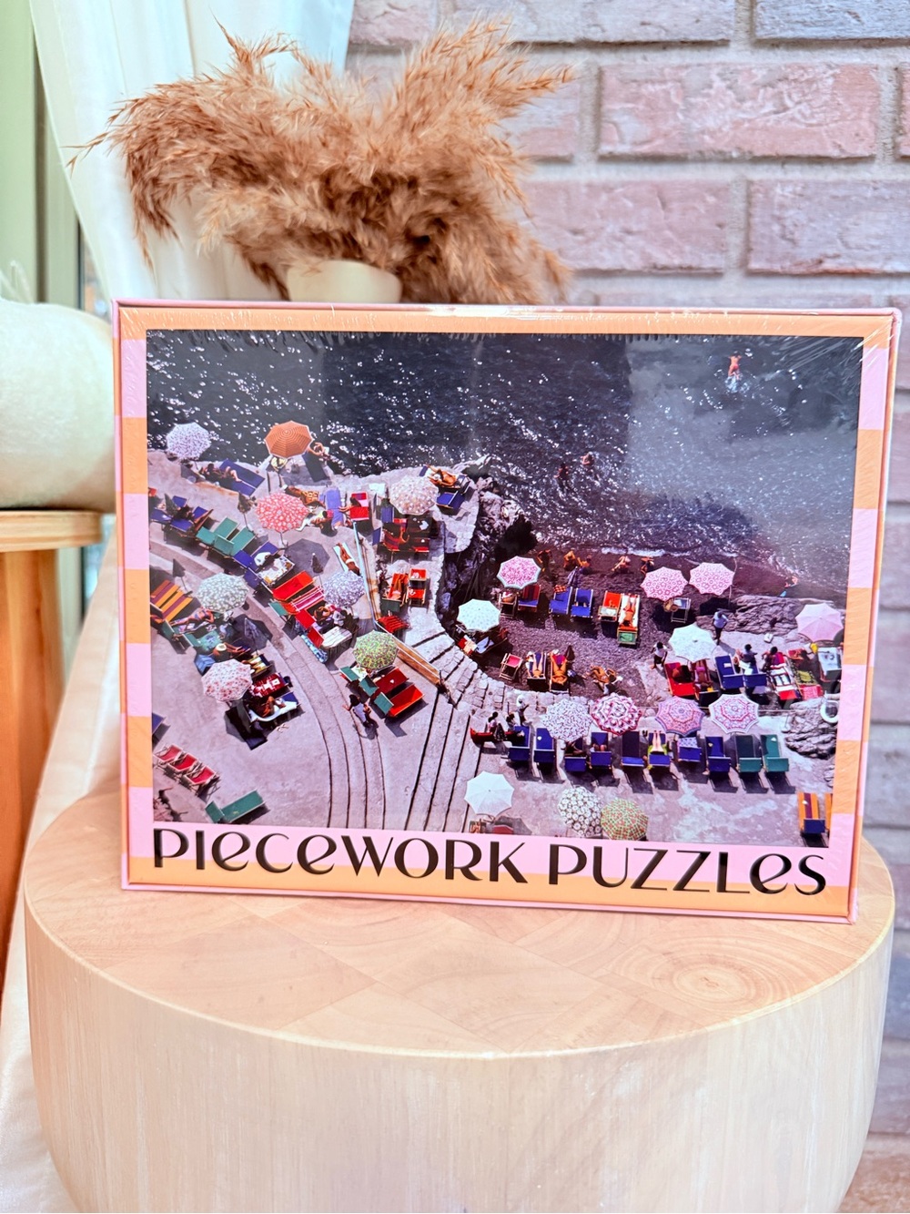 Nwt positano beach 1000 piece jigsaw beach puzzle slim aarons photo piecework